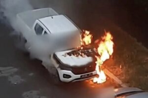 Підпали військових авто в  Українi: хто?